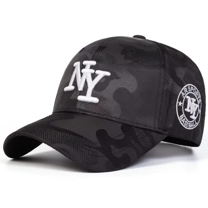 Casquette de baseball camouflage NY pour hommes et femmes