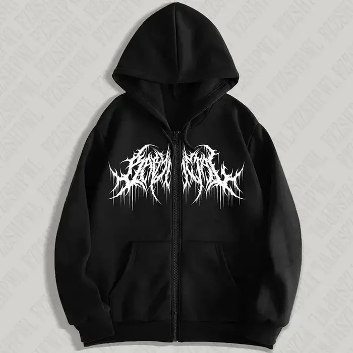 Sweat à capuche Y2K pour hommes, vêtements avec imprimés graphiques, style hip hop, gothique, gothiq