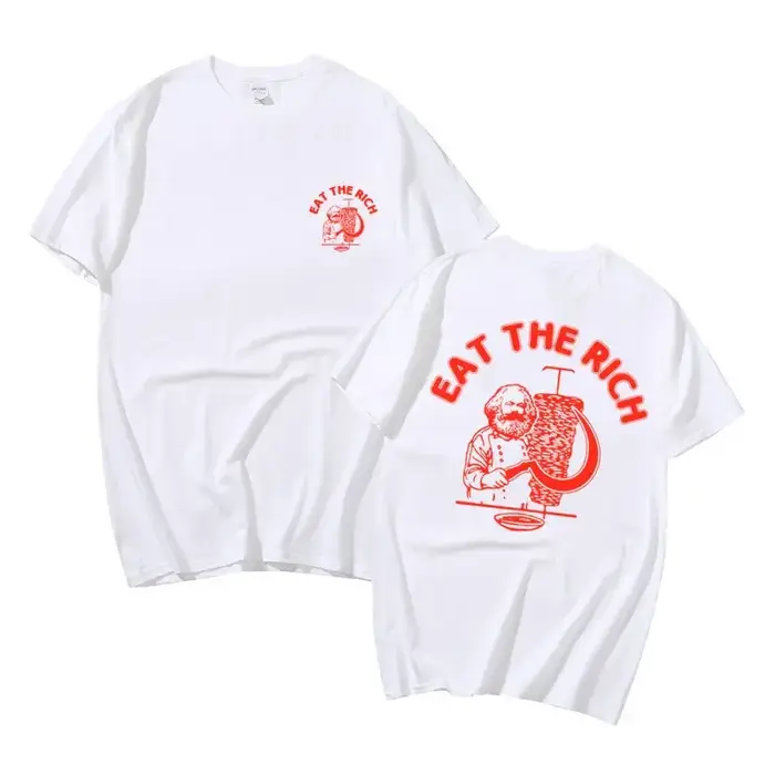 T-shirt à imprimé Double face pour homme et femme