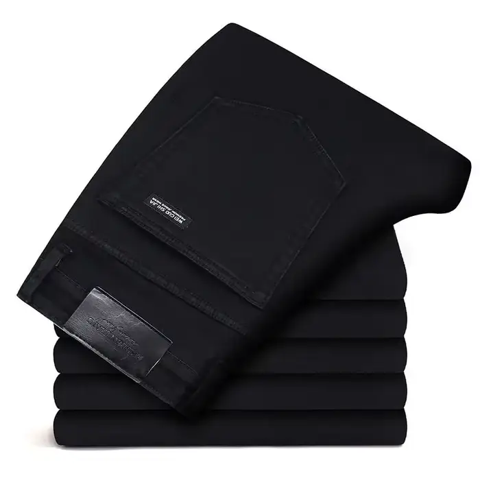 Printemps automne hommes classique marque de mode jean Homme
