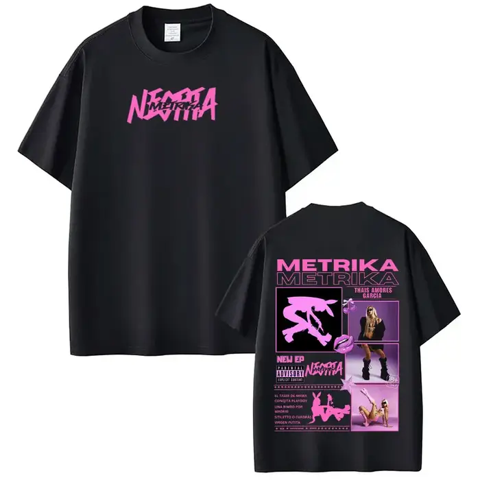 T-shirt Singer Metrika Album Tour 2026 pour hommes et femmes, esthétique, tendance, à manches courte