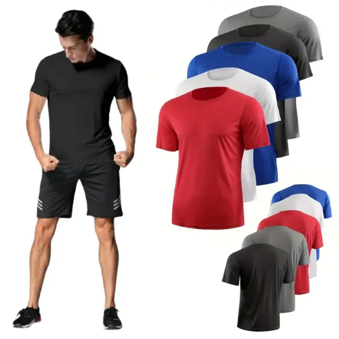 T-shirt de sport pour homme à manches courtes
