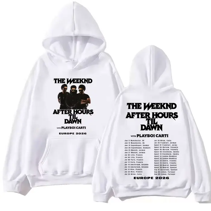 Sweat-shirt The Weeknd After Hours Til Dawn Tour 2026 pour hommes et femmes