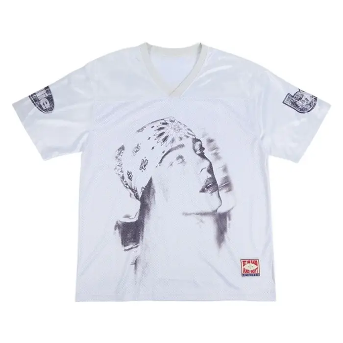 T-shirt en jersey unisexe 2026 avec imprimé portrait Eilish, maille respirante, manches courtes, sty
