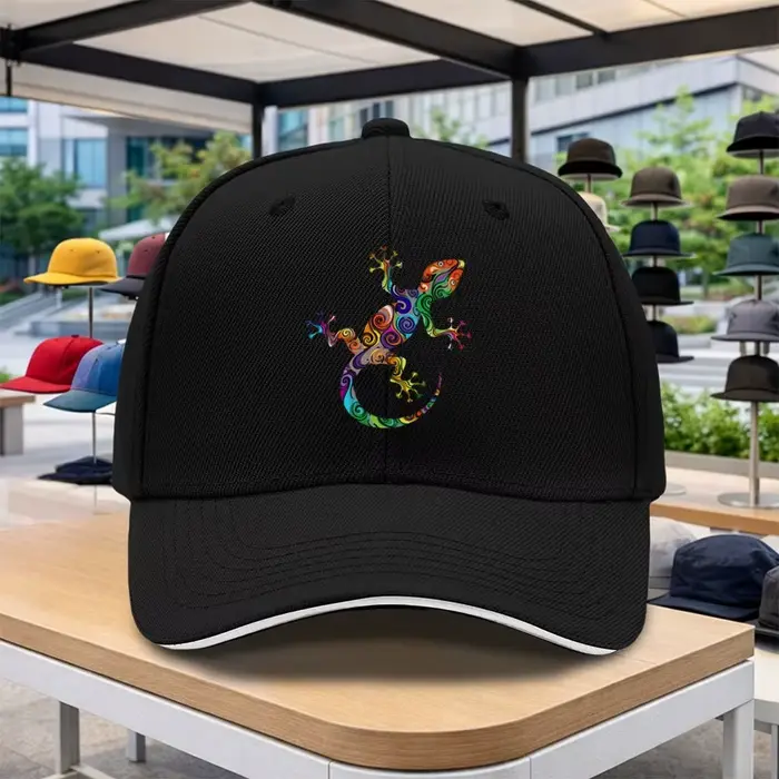 Casquette de baseball Swirling Gecko unisexe, réglable, à visière incurvée, pour sports de plein air, décontractée