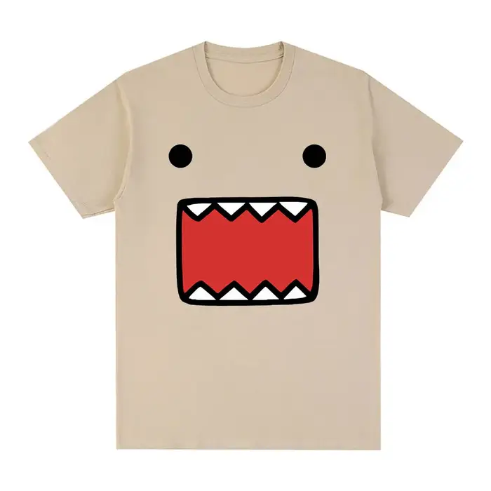 Domo Kun poupée visage graphique T-Shirts hommes femmes coton