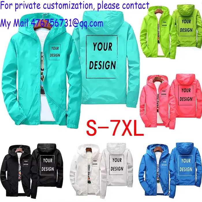 Veste d'automne avec Logo de marque personnalisé pour homme