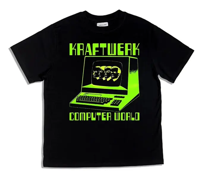 T-shirt Kraftwerk Music Autobahn, groupe électronique allemand, mode Harajuku, en coton, pour hommes