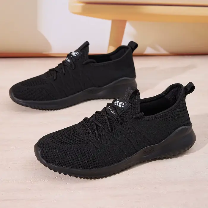 ZERJER Baskets en tricot polyvalentes et tendance, chaussures de course respirantes à semelle souple