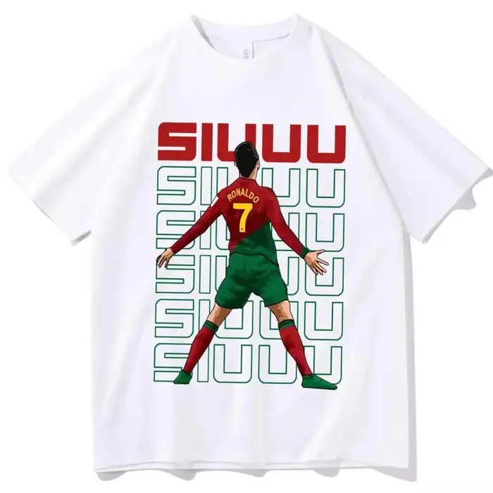 T-shirt Cr7 pour homme et femme, Harajuku, manches courtes, col rond, chemise décontractée, cadeaux 