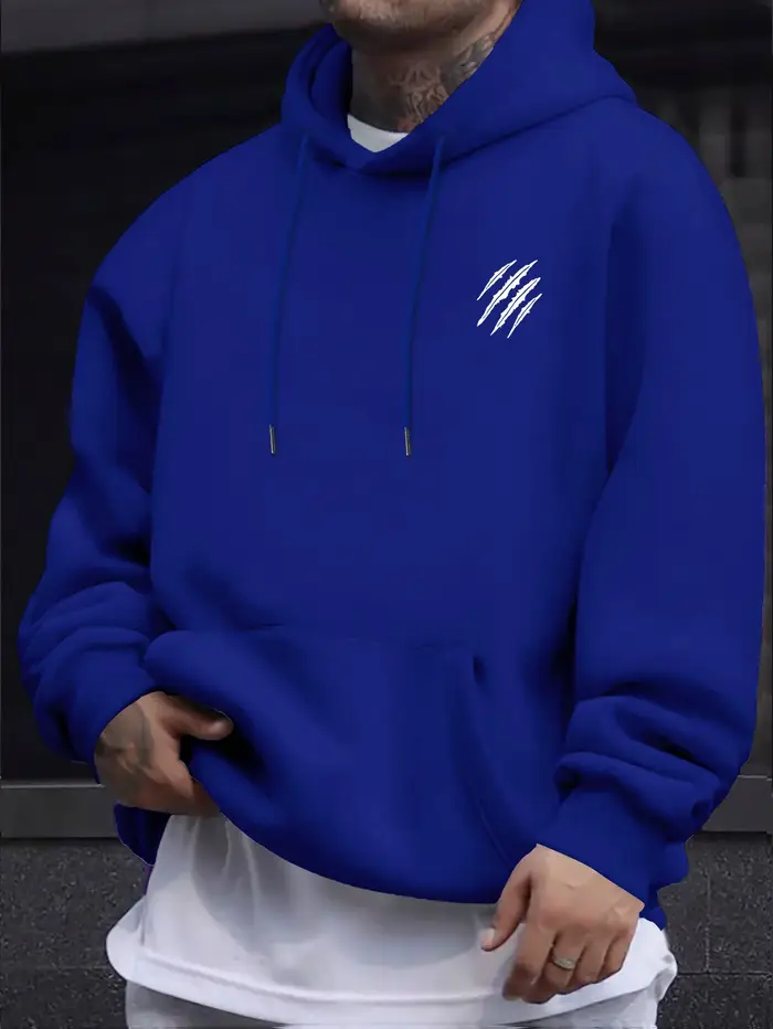 Nouveau automne/hiver surdimensionné, confortable sweat à capuche de l'équipe du New York bleu marin