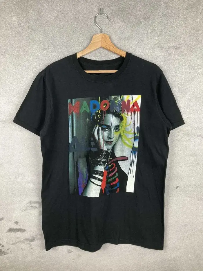 T-shirt en coton pour homme et femme, style vintage années 80, esthétique grunge, art de rue, photo 