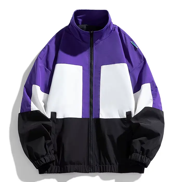 Una Reta Harajuku veste hommes printemps automne nouveau Hip hop couleur épissage manteau Streetwear