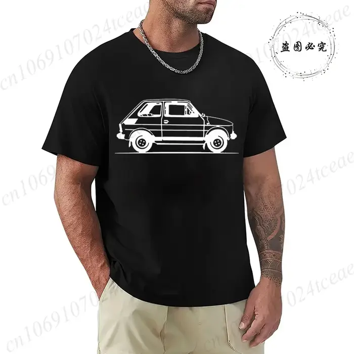 Brand Design T-Shirts Summer New Classic Old Car Print Man Fashion T-Shirts Mens Clothing Car Cartoo