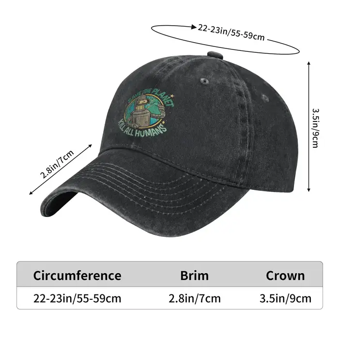 Bendu sauver la planète tuer tous les humains casquette de Baseball Vintage en détresse lavé dessin animé Snapback unisexe voyage en plein air chapeaux souples