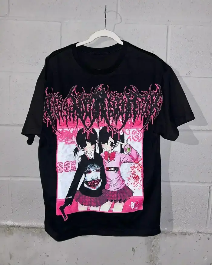 Vintage Sounds Collection graphique t-shirts Style gothique Streetwear Harajuku manches courtes Y2k 