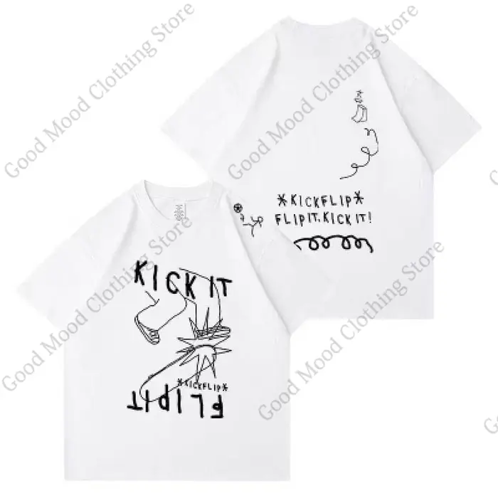 KickFlip T-shirt Kpop mode Flip It Kick It Concert même impression T-shirt femmes hommes haute quali