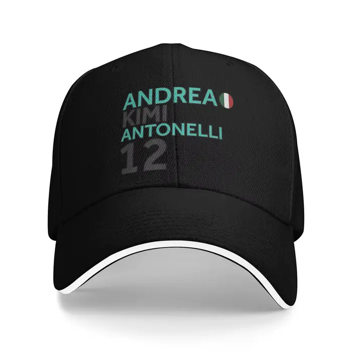 Casquette de baseball Andrea Kimi Antonelli pour homme adulte, personnalisable DIY, style trucker, d