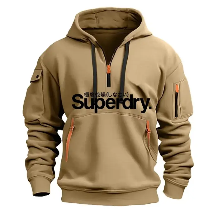 Sweat-shirt à capuche pour hommes, ample, à la mode, pour jogging en plein air et fitness, nouvelle 