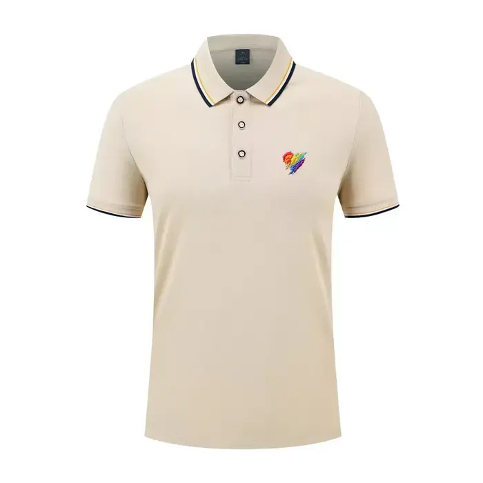 Polo imprimé pour homme, manches courtes, col classique, décontracté, business, golf, streetwear, t-