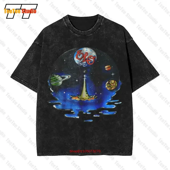 Elo 1981 Time Tour orchestre lumineuse électrique Hip Hop vêtements pour hommes T-Shirt EENK
