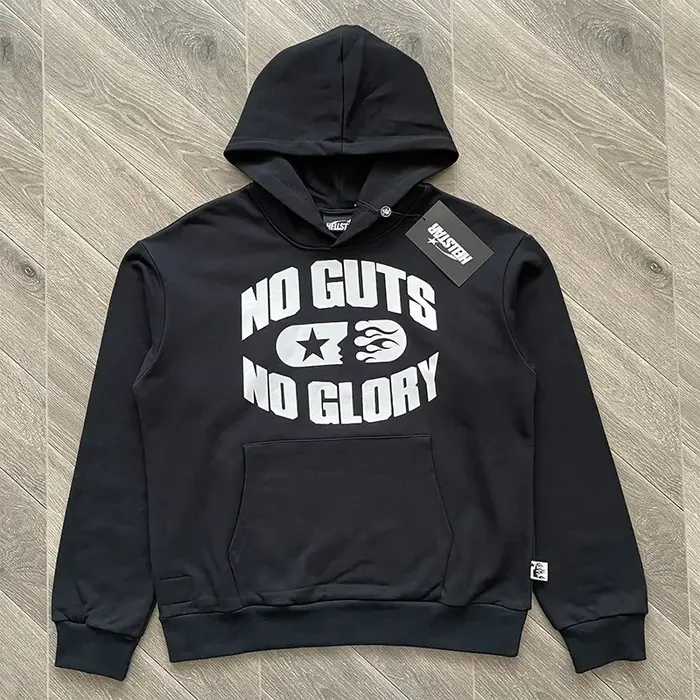 Sweat à capuche HS No Guts No Glory surdimensionné style hithop