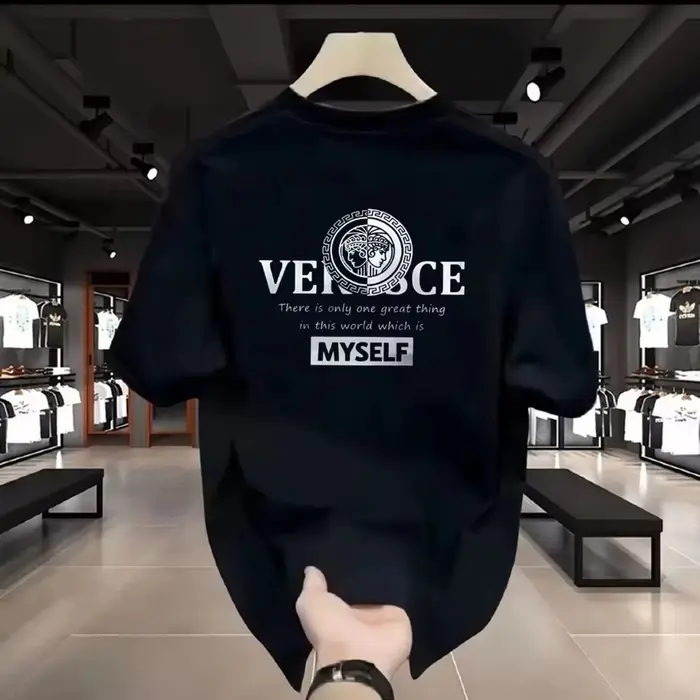 T-shirt imprimé tendance 2026 – Luxe léger haut de gamme en soie et coton pour hommes et femmes – Chemises