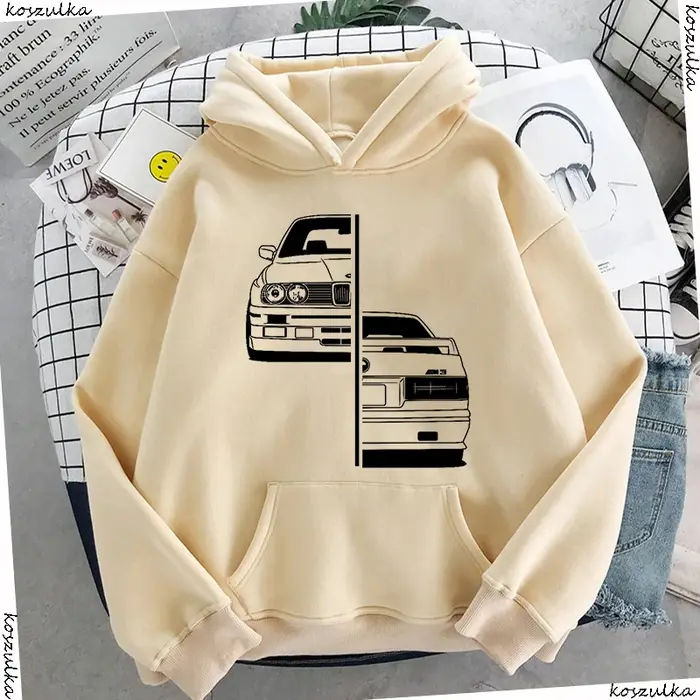 Sweat à capuche de voiture pour hommes, à la mode, imprimé de voiture, hip-hop, Harajuku, nouvelle collection automne et hiver