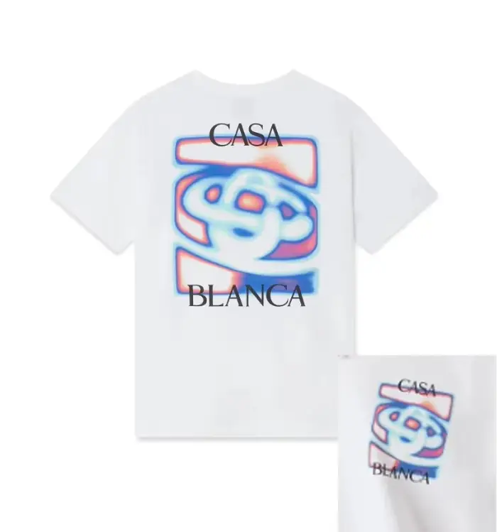 T-shirt en coton pour hommes et femmes, col rond, universel, tendance rétro Y2K, motif imprimé, manc