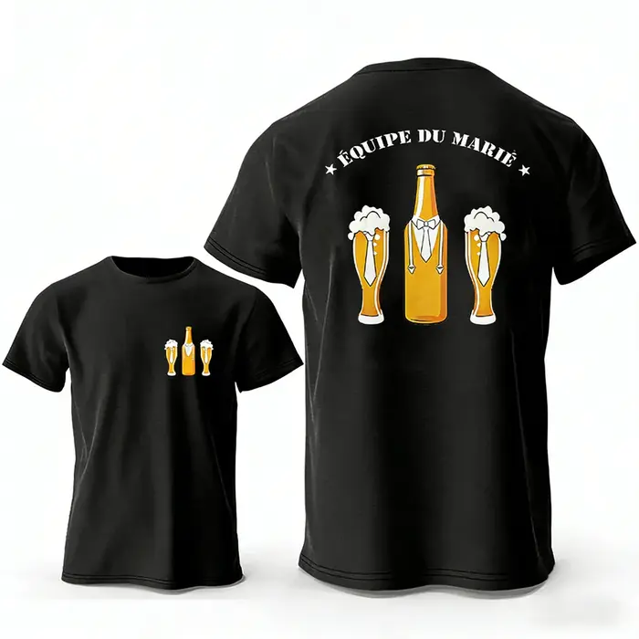 T-shirts graphiques pour hommes 2026 Équipe du Marié EVG TEAM