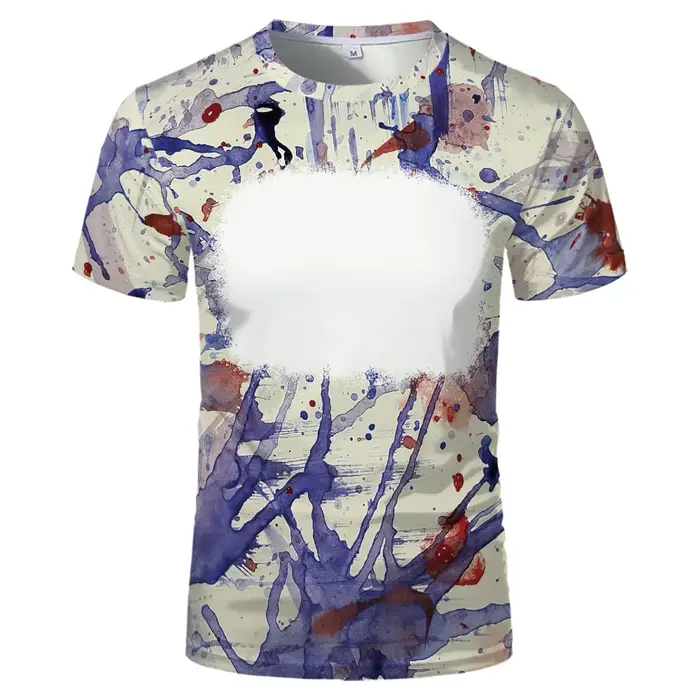 Sublimation T-shirt blanc Polyester Streetwear vêtements haut décontracté t-shirts à manches courtes pour la personnalisation personnalisée