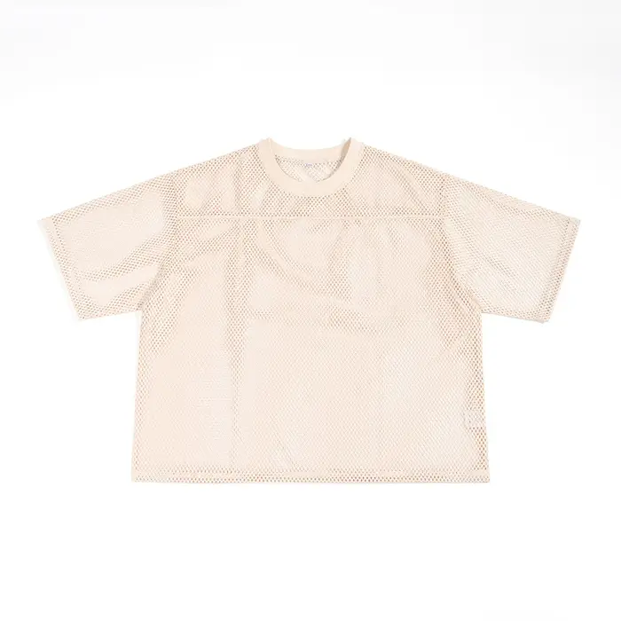 T-shirts personnalisables pour hommes avec logo, en maille, coupe ample, imprimé numéro, transparent