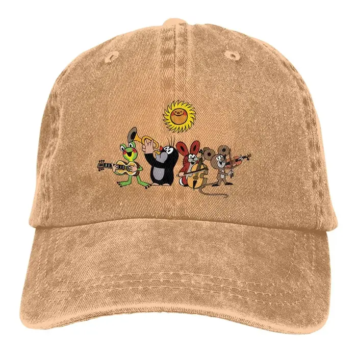 Casquette à visière multicolore The Little Mole pour femme, chapeaux de protection personnalisés, ca