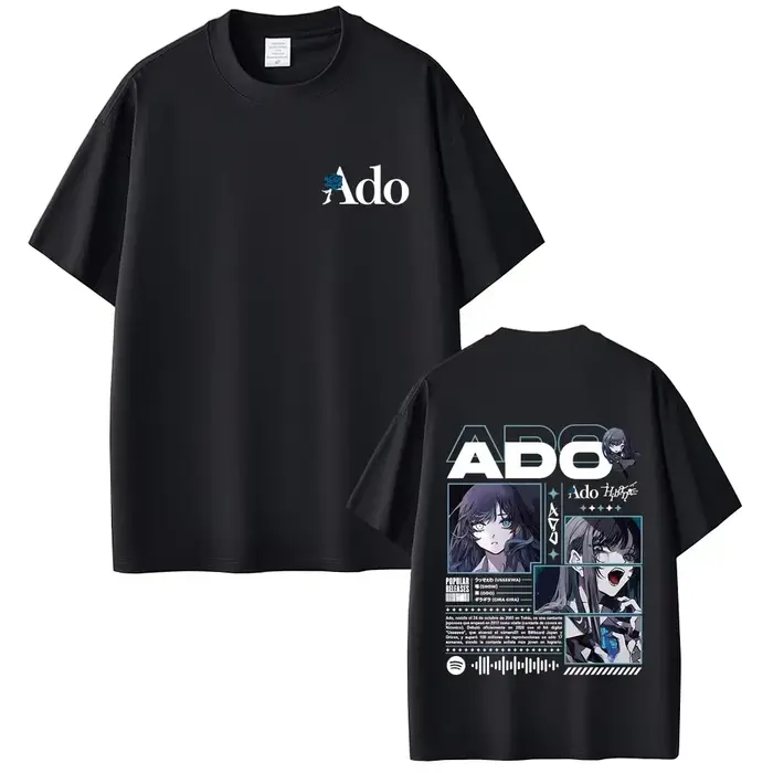 Ado World Tour 2025 Hibana T-shirt homme mode décontracté doux coton T-shirt hommes femmes mode Styl