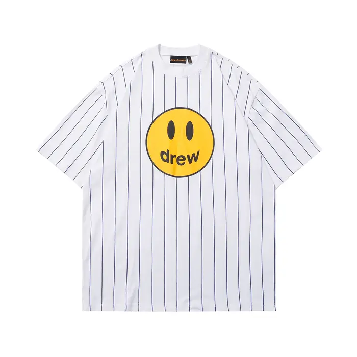 Drew House - Vente Flash : T-shirt imprimé avec logo pour homme et femme, coupe ample à manches cour