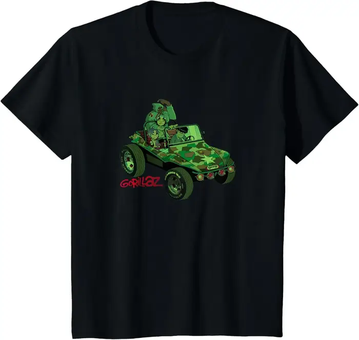 T-Shirt avec Logo Gorillaz Geep pour hommes et femmes, vêtements d'été en coton, mode Hip Hop, T-shi