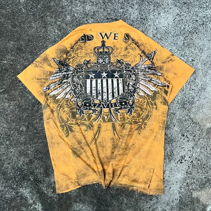 Nouvelle série Tapout T-Shirts unisexe rétro américain gothique été décontracté hauts hip-hop Punk i