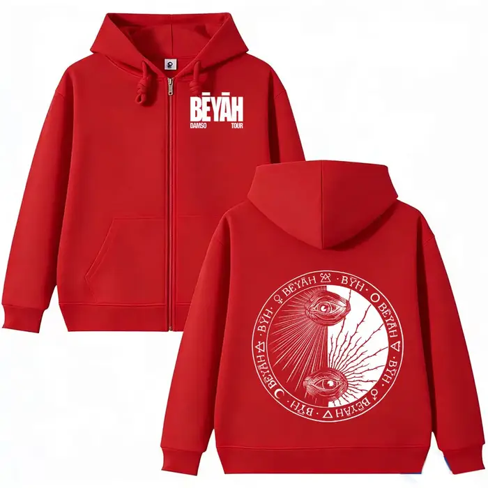 Sweat-shirt à fermeture éclair Singer Damso Fashion Album Merch