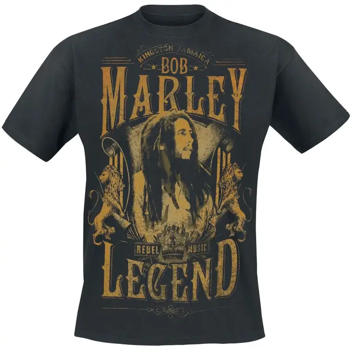 T-shirt imprimé avec portrait de Bob Marley, 100% coton unisexe, streetwear reggae, t-shirt graphiqu