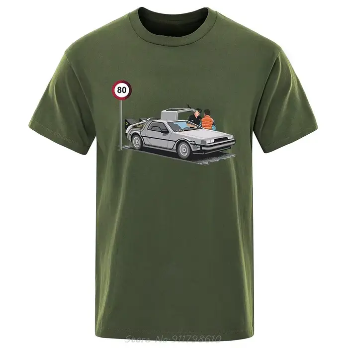 T-shirt manches courtes homme, streetwear en coton respirant, décontracté et humoristique, à la mode
