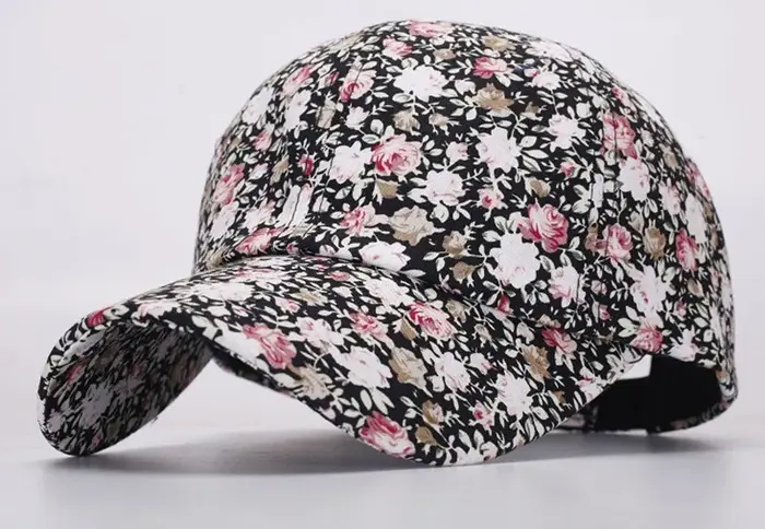 Casquette de baseball à imprimé floral rose pour femme, crème solaire, casquettes de sport décontractées, chapeaux bretonne, chapeau de golf, chapeau de plage, soleil tombant, mode décontractée, 2023
