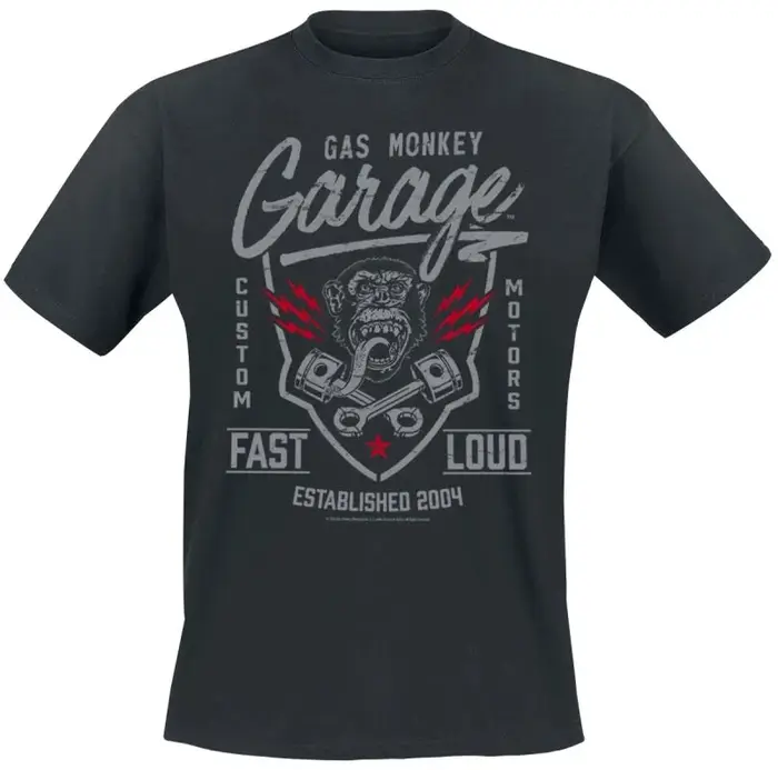 T-shirt en coton avec motif Gas Monkey, unisexe, manches courtes, marque de mode, tee-shirt de luxe 
