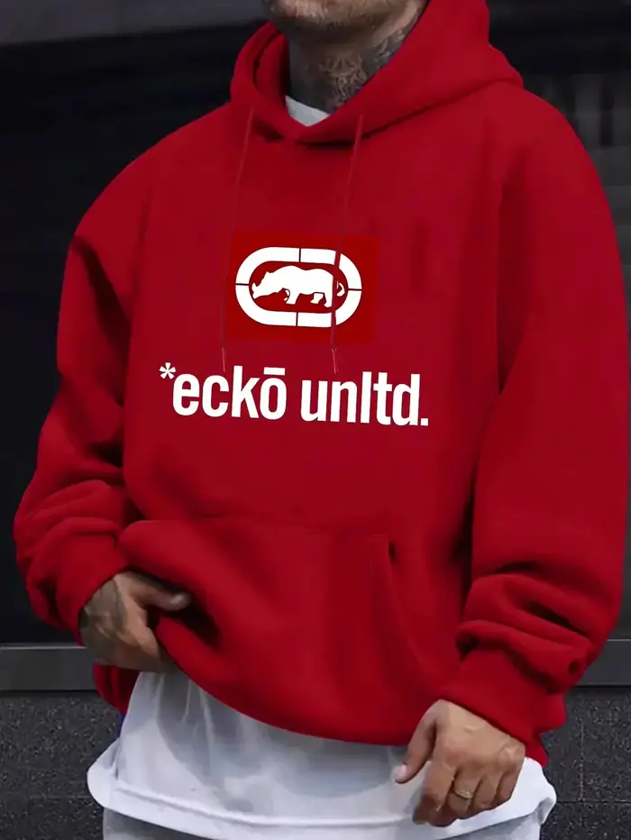 Sweat à capuche pour homme avec motif _Ecko Unlimited_ - Pull décontracté à manches longues